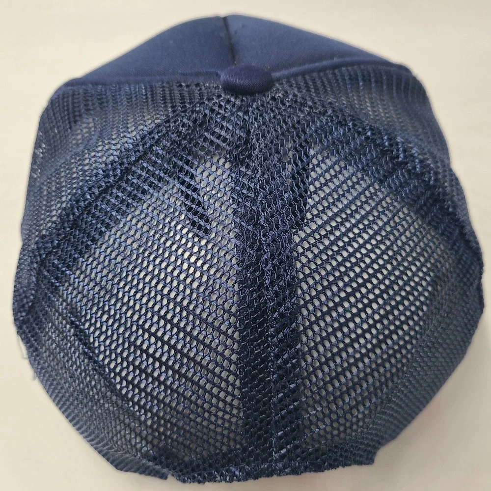 Vintage US Navy Hat Snapback S-M Trucker Mesh Blue Persuppdet‎ Jax Jacksonville